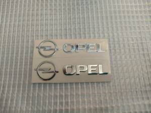 【送料込】OPEL(オペル) ステッカー 2枚組 縦1cm×横4.1cm　