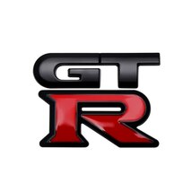 【送料込】GTR 3Dエンブレム (ブラック/レッド) NISSAN 日産 スカイラインGT-R NISMO _画像1