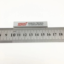 【送料込】STI エンブレムプレート 縦1.0cm×横6.0cm　2枚組　SUBARU スバル　金属製　_画像2