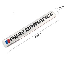 【送料込】BMW PERFORMANCE エンブレムプレート ブラック 縦1.2m×横8.5cm アルミ製 BMW パフォーマンス_画像2