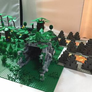 レゴ 造形用 森 洞窟 木 花 釣具 立体プレート 大量セットの画像2