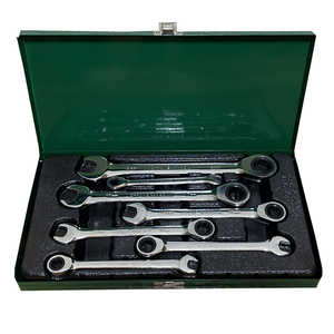  Gear Wrench set combination type 8mm.10mm.12mm.13mm.14mm.17mm.19mm/7pcs set special case attaching 