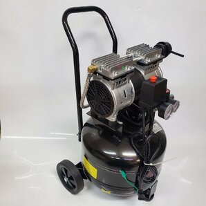 ★超静音 縦型オイルレスコンプレッサー２５Ｌ タンク搭載  100Ｖ 1.5ＨＰ 3ヵ月保証付の画像3