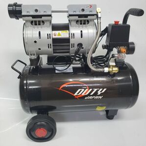 ★小型超静音 横型オイルレスコンプレッサー25Ｌ タンク搭載  レギュレーター付 100Ｖ 1.5ＨＰ 3ヵ月保証付の画像1