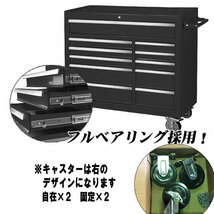 ワイドキャビネット ２色自由　工具箱　多機能引き出し キャスター付き工具箱_画像3