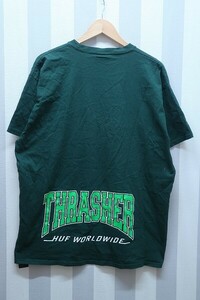2-7425A/HUF×THRASHER半袖Tシャツ ハフ スラッシャー 送料200円 