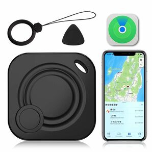Bluetooth スマートタグ GPS 紛失防止タグ 小型 探し物 ブラック