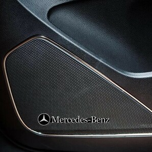 Mercedes Benz メルセデスベンツ AMG アルミ エンブレム プレート バッジ ステッカー シルバー/ブラック eの画像3