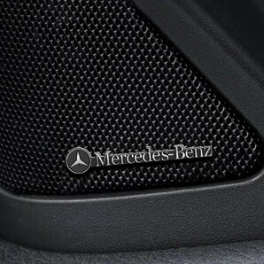 Mercedes Benz メルセデスベンツ AMG アルミ エンブレム プレート バッジ ステッカー シルバー/ブラック eの画像9