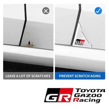 2点セット GR SPORT トヨタ TOYOTA GAZOO Racing ドアコーナープロテクター コーナーガード シリコン ステッカー クリアー 透明 TRD e_画像4