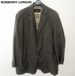 バーバリーロンドン BURBERRY LONDON★麻ジャケット/リネン　ノバチェック　日本製