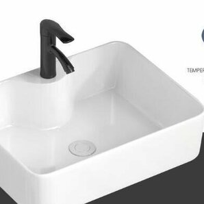 実用☆家庭用壁掛け式手洗器キャビネット組み合わせ家庭用簡易セラミックス洗面台池 2色から選択可能の画像3