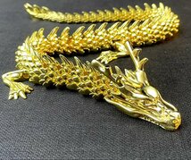 極上品★黄銅五爪金龍 ドラゴン 銅製 オブジェ 置物 開運 銅製 龍置物 龍の縁起物置物_画像1