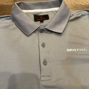 【美品】BRIEFING GOLF 半袖ポロシャツ サイズXL メンズ ブリーフィング ゴルフ 半袖シャツ ゴルフウェア の画像4