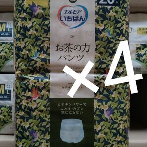 エルモア　お茶の力パンツ　紙おむつ　М−Ｌ　80枚