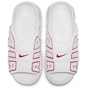 ■ナイキ エア モア アップテンポ スライド ホワイト/ユニバーシティ―レッド 新品 27.0cm US9 NIKE AIR MORE UPTEMPO SLIDE FD9883-100