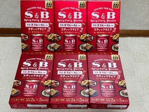 S&B 創業100th 謹製　エスビーカレー　スティックタイプ　2g×5本入り　6箱