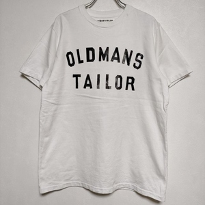 4-0415S∞OLDMAN'S TAILOR R & D.M.Co- OMT PRINT CREW S/S TEE ロゴ 半袖Ｔシャツ カットソー ホワイト オールドマンズテーラー 226649