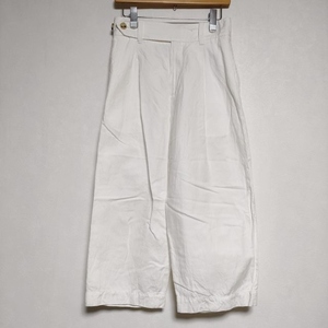 4-0418M∞MARGARET HOWELL 578-0143614 HIGH TWIST LINEN COTTON TWILL トラウザー パンツ 2020 ホワイト マーガレットハウエル 233733