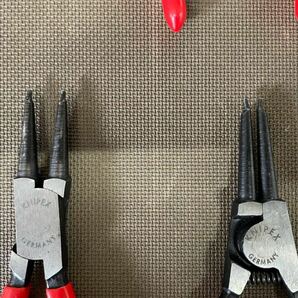 KNIPEX スナップリングプライヤー クニペックス 軸用 穴用 中古美品 の画像6