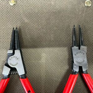 KNIPEX スナップリングプライヤー クニペックス 軸用 穴用 中古美品 の画像5