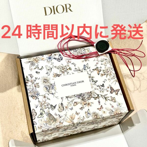 新品未使用☆メゾン クリスチャン ディオール 2024 クルーズコレクション ギフトボックス 蝶 花 白 Dior 空箱