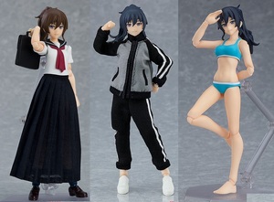 figma 488 526 601 woman body(makoto) 3 kind set ( swimsuit /ske van / with jersey setup + jersey skirt ko-te)