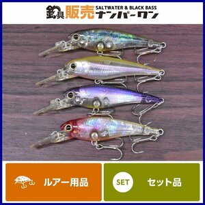 【美品☆1スタ】ラッキークラフト ベビーシャッド 60SP レジェンドコンスタンス クローザー タッチダウン 4個セット ①（CKN_O1）