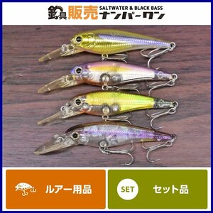 【美品☆1スタ】ラッキークラフト ベビーシャッド 60SP レジェンドコンスタンス クローザー タッチダウン 4個セット ②（CKN_O1）