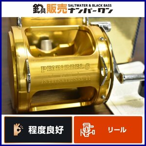 【程度良好品★】ペン インターナショナル Ⅱ 80TW 右巻き PENN INTERNATIONAL 2 泳がせ トローリング 落とし込み アラ クエ マグロ（CKN_O