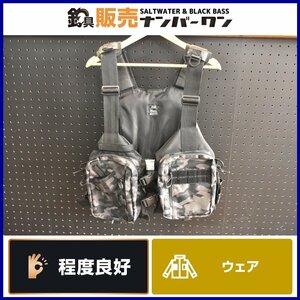 【程度良好品★人気モデル】ダイワ DF-6421 ブラックカモ ライトフロートゲームベスト DAIWA ライフジャケット シーバス 釣り 等（KKM_O1）