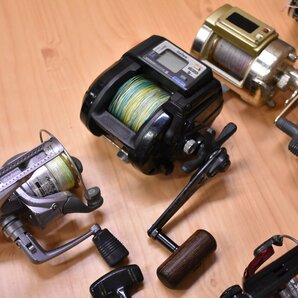 【1スタ☆】シマノ ダイワ リョービ ペン 等 スピニングリール ベイトリール 大量セット SHIMANO DAIWA RYOBI リール パーツ取り 等に KKRの画像9