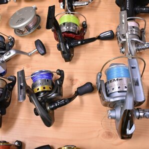 【1スタ☆】シマノ ダイワ リョービ ペン 等 スピニングリール ベイトリール 大量セット SHIMANO DAIWA RYOBI リール パーツ取り 等に KKRの画像5