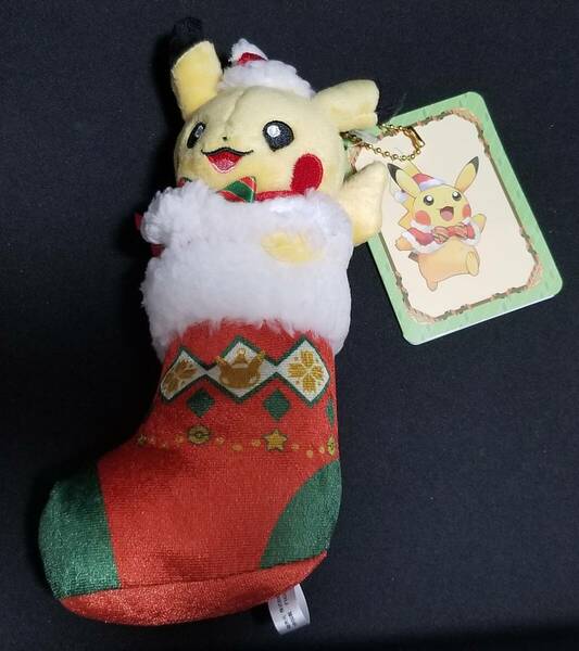 送料無料 ポケモン ピカチュウ マスコット Paldea's Christmas Market ぬいぐるみ クリスマス キーホルダー pokemon Plush Doll Pikachu