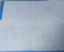 ポケットモンスター アニメ セル画　原画×4枚。PocketMonsters TV Anime Genga×4(handwriting). _画像2