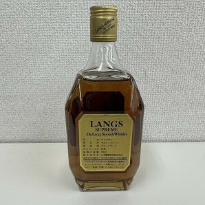 D177-X1-153 LANGS ラングス シュープリーム デラックス ウイスキー 750ml 43% 未開栓 現状品①の画像2