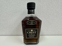 D160-Y31-1112 SUNTORY CREST サントリー クレスト 12年 ウイスキー 750ml 43% 未開栓 現状品①_画像1