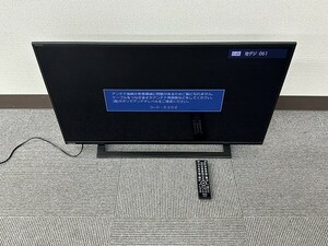 D010-Y31-1051【引取限定】TOSHIBA 東芝 40S22 2020年 REGZA レグザ 液晶テレビ 40V型 ブラック リモコン付き 通電確認済 現状品①