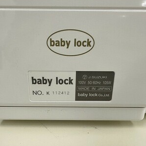 D052-S3-13999 JUKI ジューキ baby lock ベビーロック 糸取物語 wave BLS-3WJ 家庭用ロックミシン フットペダル付き 通電確認済 現状品①の画像9