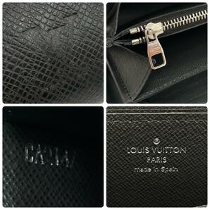 ★☆【新品同様!!】ルイヴィトン Louis Vuitton タイガ アルドワーズ 黒 ジッピーXL ラウンドファスナー 長財布 メンズ M44275☆★の画像9