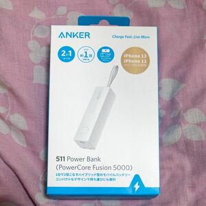 モバイルバッテリー USB急速充電器 小型 ANKER PowerCore Fusion 5000 3×3×11cm １台２役 