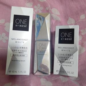 ONE BY KOSE　メラノショットホワイト　薬用美白美容液　未使用未開封本体＋使いかけ本体＋未開封詰替え用レフィル　３本セット