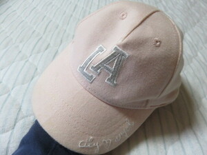 H&M LA City angel 帽子 ぼうし キャップ サイズ46㎝ 後部がゴムになっています 綿100％ ピンク かわいいです　