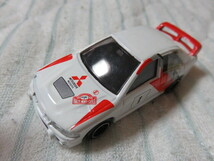  TOMICA トミカ ミニカー MITSUBISHI LANCER EVOⅣ 1997 №104 S=1／59 ラリーカー_画像1