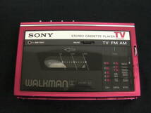 SONY ソニー◆WALKMAN◆WM-F30◆ウォークマン◆ワインレッド◆USED_画像1