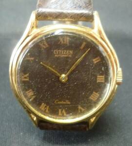 簡易動作確認済み・CITIZEN シチズン 腕時計 手巻き AUTOMATIC Castalia 4-705394 S /中古品・本体のみ・現状渡し