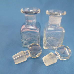 香水ミニボトル/空瓶まとめ売り4点/ガラス製品・コロン保存瓶/中古品・本体のみ・香水瓶 パフュームボトルの画像3
