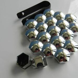 ★☆17mm☆ナット☆ホイール ボルト メッキ タイプ☆ カバー キャップ 20個、工具付き価格ピカピカ☆の画像4