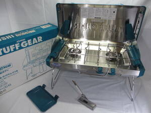 N04* unused *ZOJIRUSHI Zojirushi *GTA-S40-XA*TUFF GEAR two burner portable cooking stove * stainless steel outdoor camp BBQ portable cooking stove cassette gas *