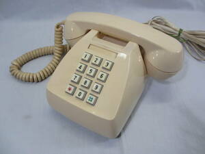 N59* Showa Retro push ho n telephone machine * Japan electro- confidence telephone . company 600-P* antique interior *